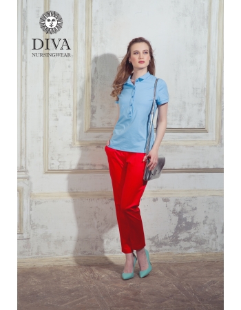 Топ для кормления Diva Nursingwear Polo, цвет Celeste