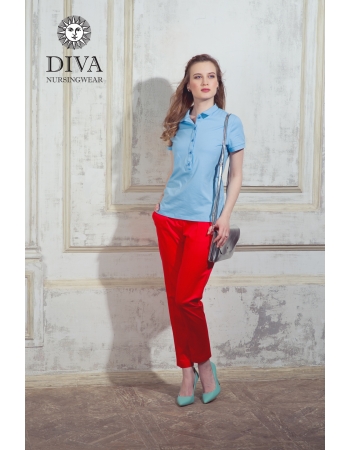 Топ для кормления Diva Nursingwear Polo, цвет Celeste