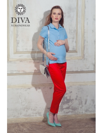 Топ для кормления Diva Nursingwear Polo, цвет Celeste