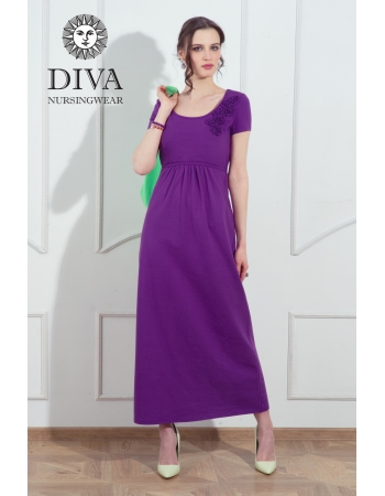 Платье для кормящих и беременных Diva Nursingwear Dalia, цвет Viola