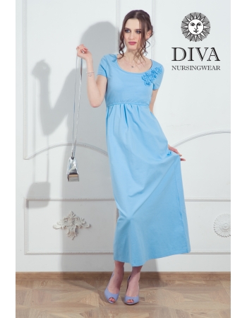 Платье для кормящих и беременных Diva Nursingwear Dalia, цвет Celeste