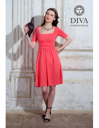 Платье для кормящих и беременных Diva Nursingwear Stella, Corallo