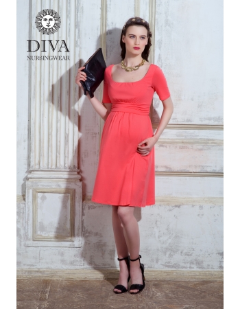 Платье для кормящих и беременных Diva Nursingwear Stella, Corallo