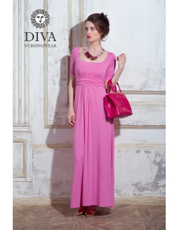 Платье для кормящих и беременных Diva Nursingwear Stella Maxi, Rose