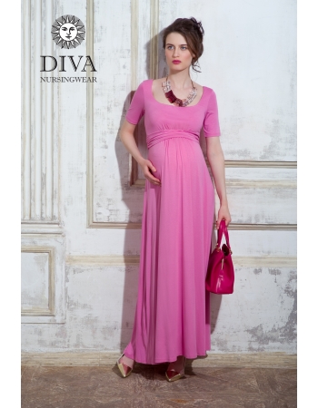 Платье для кормящих и беременных Diva Nursingwear Stella Maxi, Rose