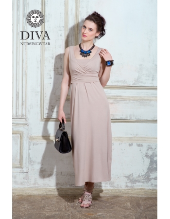 Сарафан для кормящих и беременных Diva Nursingwear Alba Maxi, Grano