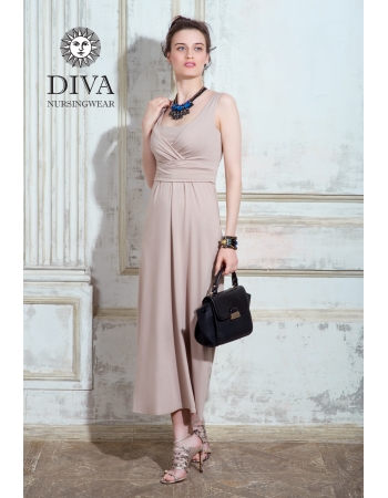 Сарафан для кормящих и беременных Diva Nursingwear Alba Maxi, Grano