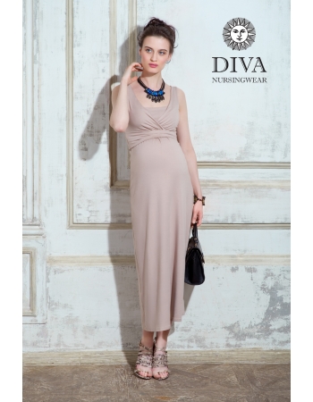 Сарафан для кормящих и беременных Diva Nursingwear Alba Maxi, Grano