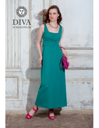 Сарафан для кормящих и беременных Diva Nursingwear Alba Maxi, Smeraldo