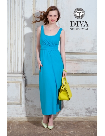 Сарафан для кормящих и беременных Diva Nursingwear Alba Maxi, Celeste