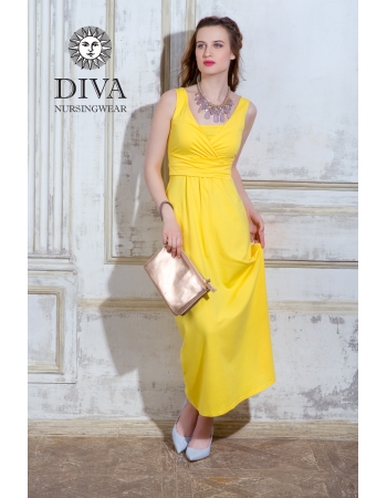 Сарафан для кормящих и беременных Diva Nursingwear Alba Maxi, Limone