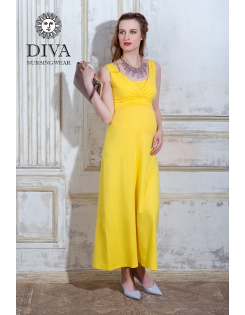 Сарафан для кормящих и беременных Diva Nursingwear Alba Maxi, Limone