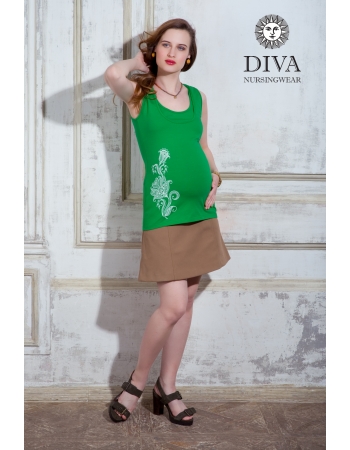 Топ для кормления Diva Nursingwear Eva Print, цвет Aloe