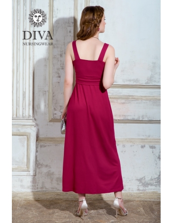 Сарафан для кормящих и беременных Diva Nursingwear Alba Maxi, Berry