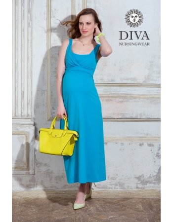 Сарафан для кормящих и беременных Diva Nursingwear Alba Maxi, Celeste