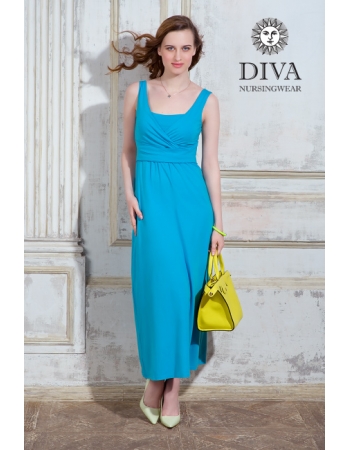 Сарафан для кормящих и беременных Diva Nursingwear Alba Maxi, Celeste