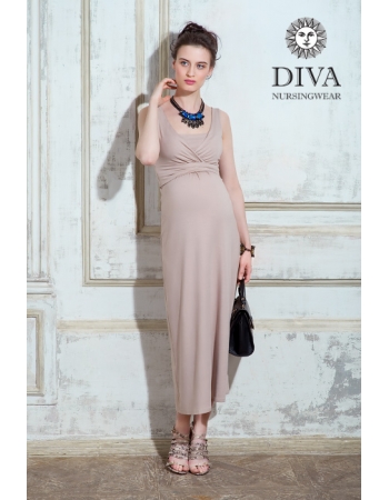 Сарафан для кормящих и беременных Diva Nursingwear Alba Maxi, Grano