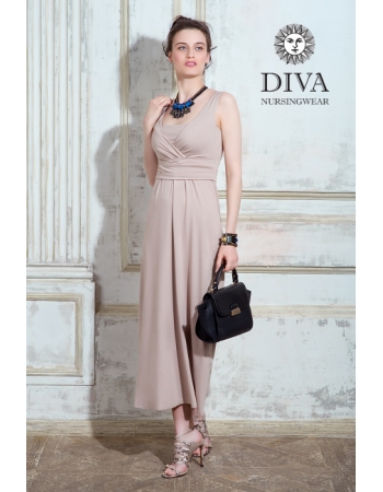 Сарафан для кормящих и беременных Diva Nursingwear Alba Maxi, Grano
