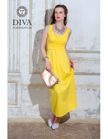 Сарафан для кормящих и беременных Diva Nursingwear Alba Maxi, Limone