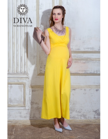Сарафан для кормящих и беременных Diva Nursingwear Alba Maxi, Limone
