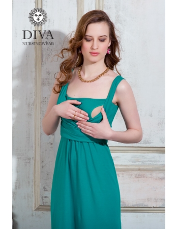 Сарафан для кормящих и беременных Diva Nursingwear Alba Maxi, Smeraldo