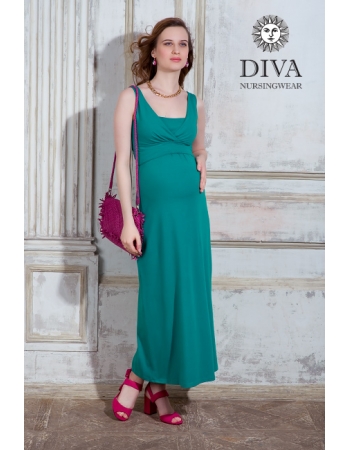 Сарафан для кормящих и беременных Diva Nursingwear Alba Maxi, Smeraldo