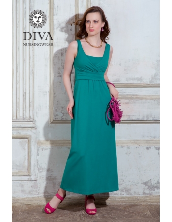 Сарафан для кормящих и беременных Diva Nursingwear Alba Maxi, Smeraldo