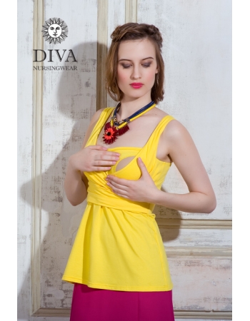 Сарафан для кормящих и беременных Diva Nursingwear Alba Maxi, Limone