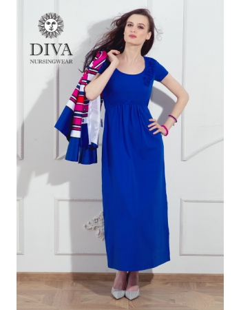 Платье для кормящих и беременных Diva Nursingwear Dalia, цвет Azzurro