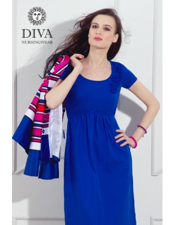 Платье для кормящих и беременных Diva Nursingwear Dalia, цвет Azzurro