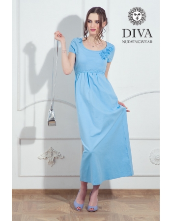 Платье для кормящих и беременных Diva Nursingwear Dalia, цвет Celeste