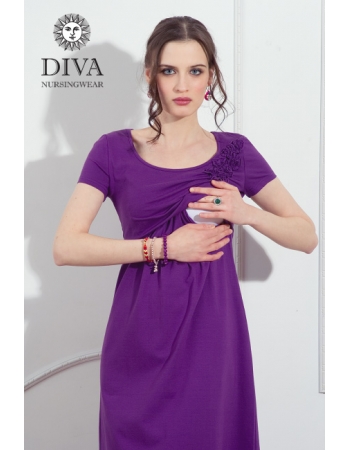 Платье для кормящих и беременных Diva Nursingwear Dalia, цвет Viola