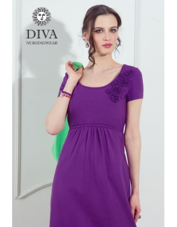 Платье для кормящих и беременных Diva Nursingwear Dalia, цвет Viola