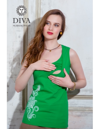 Топ для кормления Diva Nursingwear Eva Print, цвет Aloe