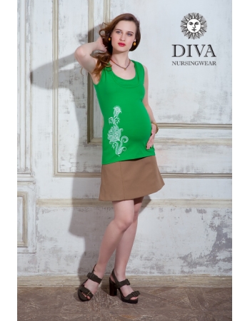 Топ для кормления Diva Nursingwear Eva Print, цвет Aloe