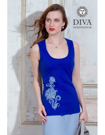 Топ для кормления Diva Nursingwear Eva Print, цвет Azzurro