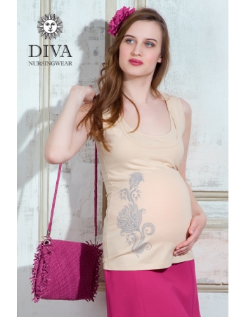 Топ для кормления Diva Nursingwear Eva Print, цвет Grano