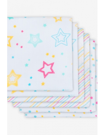 Муслиновые пеленки для новорожденных Jollein средние, Star dust, Звездная пыль