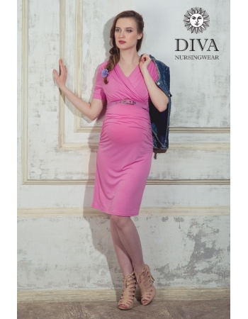 Платье для кормящих и беременных Diva Nursingwear Lucia кор.рукав, Rose