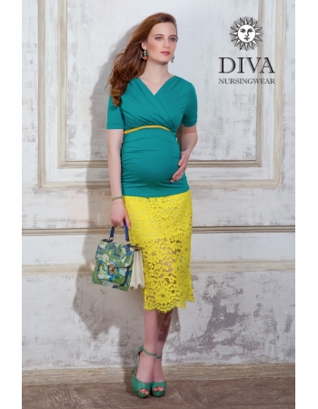 Топ для кормящих и беременных Diva Nursingwear Lucia, цвет Smeraldo