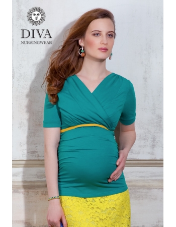 Топ для кормящих и беременных Diva Nursingwear Lucia, цвет Smeraldo