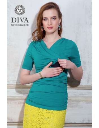 Топ для кормящих и беременных Diva Nursingwear Lucia, цвет Smeraldo