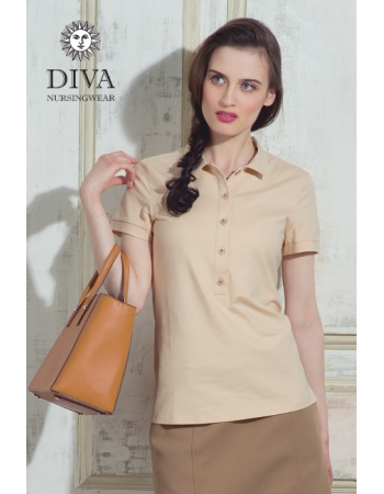 Топ для кормления Diva Nursingwear Polo, цвет Grano