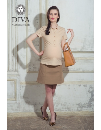 Топ для кормления Diva Nursingwear Polo, цвет Grano