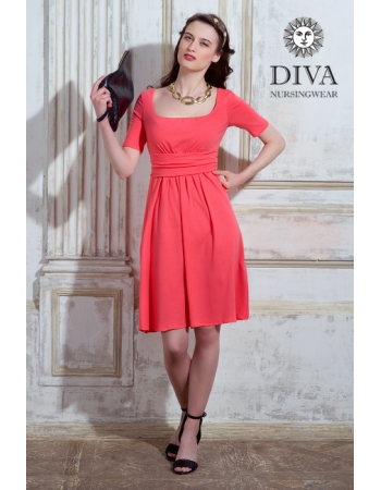Платье для кормящих и беременных Diva Nursingwear Stella, Corallo