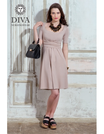 Платье для кормящих и беременных Diva Nursingwear Stella, Grano