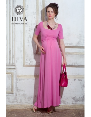 Платье для кормящих и беременных Diva Nursingwear Stella Maxi, Rose