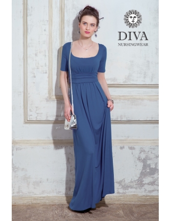 Платье для кормящих и беременных Diva Nursingwear Stella Maxi, Notte