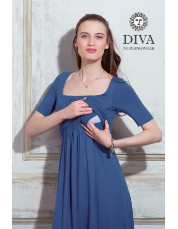 Платье для кормящих и беременных Diva Nursingwear Stella Maxi, Notte