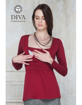 Топ для кормящих и беременных Diva Nursingwear Alba, цвет Berry